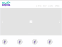Tablet Screenshot of emocioncreativa.com